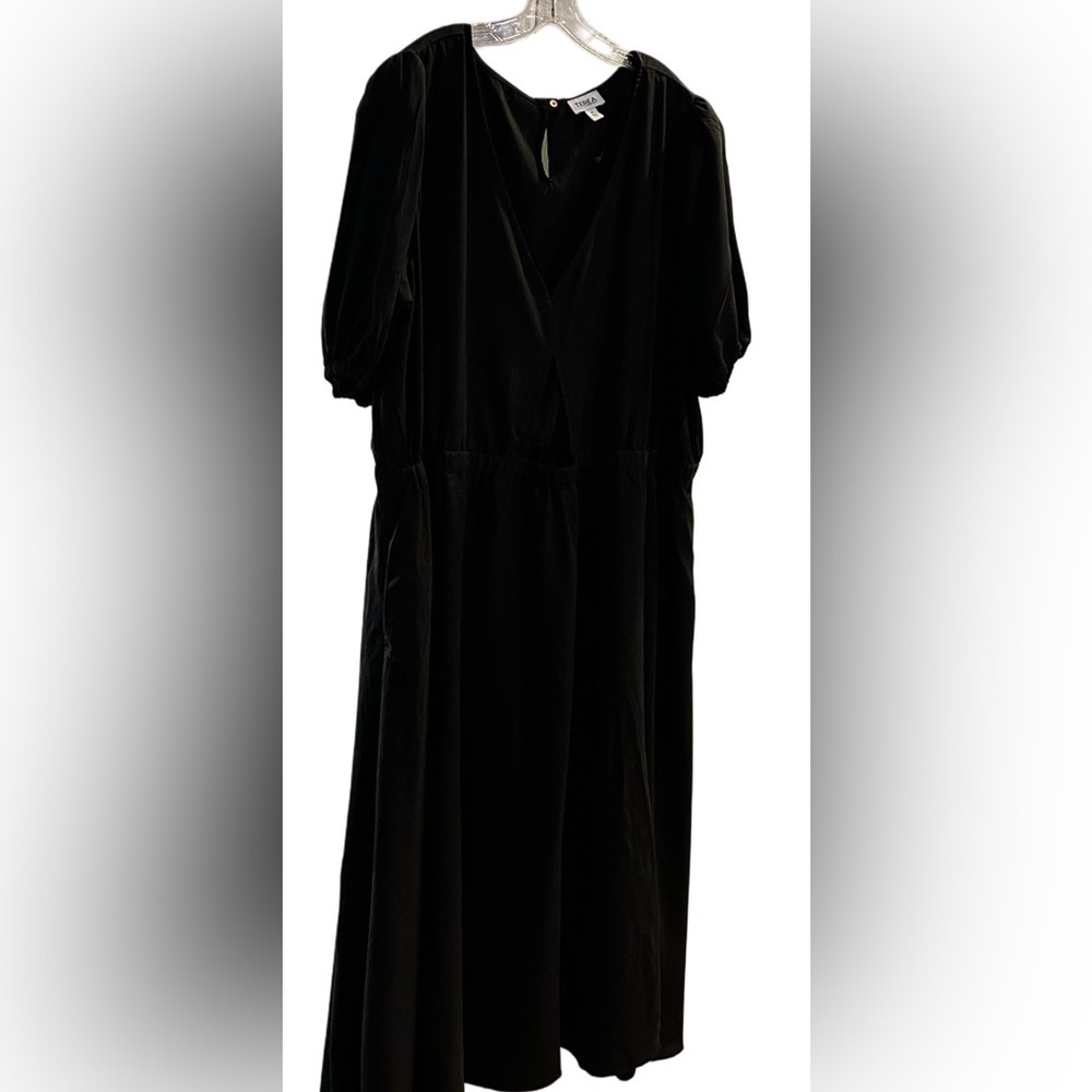NWOT TEREA Plus Size Women's Jayla Cutout Midi Swing Dress - Picture 11 of 13